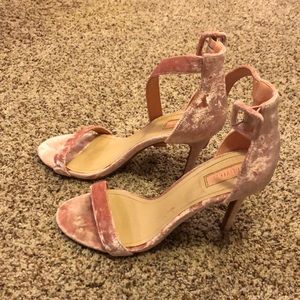 Velvet heels